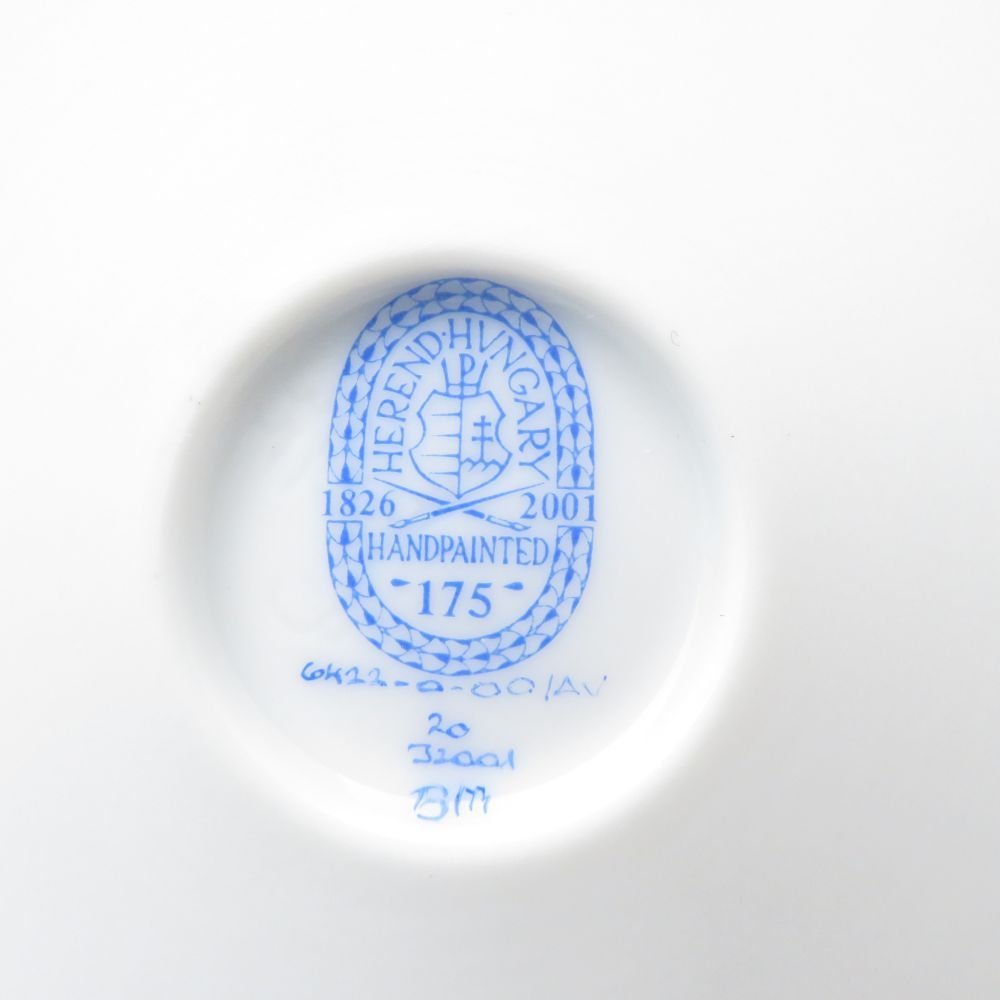 Herend - 美品 Herend ヘレンド アポニーグリーン AV 6422 花瓶 1点 アンピールベース H13 脚付き インテリア SU12293L1 美品 Herend ヘレンド アポニーグリーン AV 6422 花瓶 1点