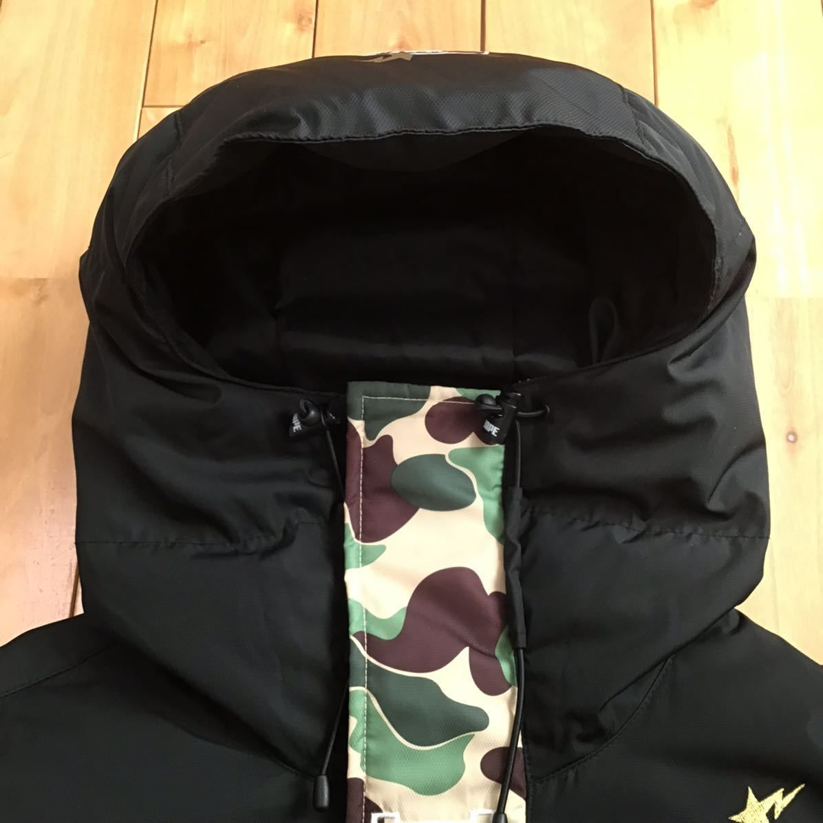 PUMA × BAPE Hoodie Long Coat Sサイズ a bathing ape ABC camo プーマ パーカー ダウンジャケット  エイプ ベイプ コート 迷彩