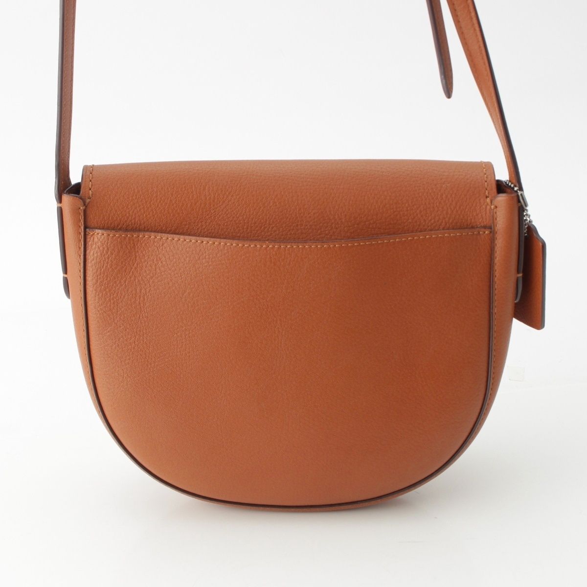 美品 COACH コーチ☆シボ革 ロゴ型押しショルダーバッグ レザー ブラウン コーチ レザー ロゴ型押し 人気 ショルダーバッグ ブラウン【】 COACH