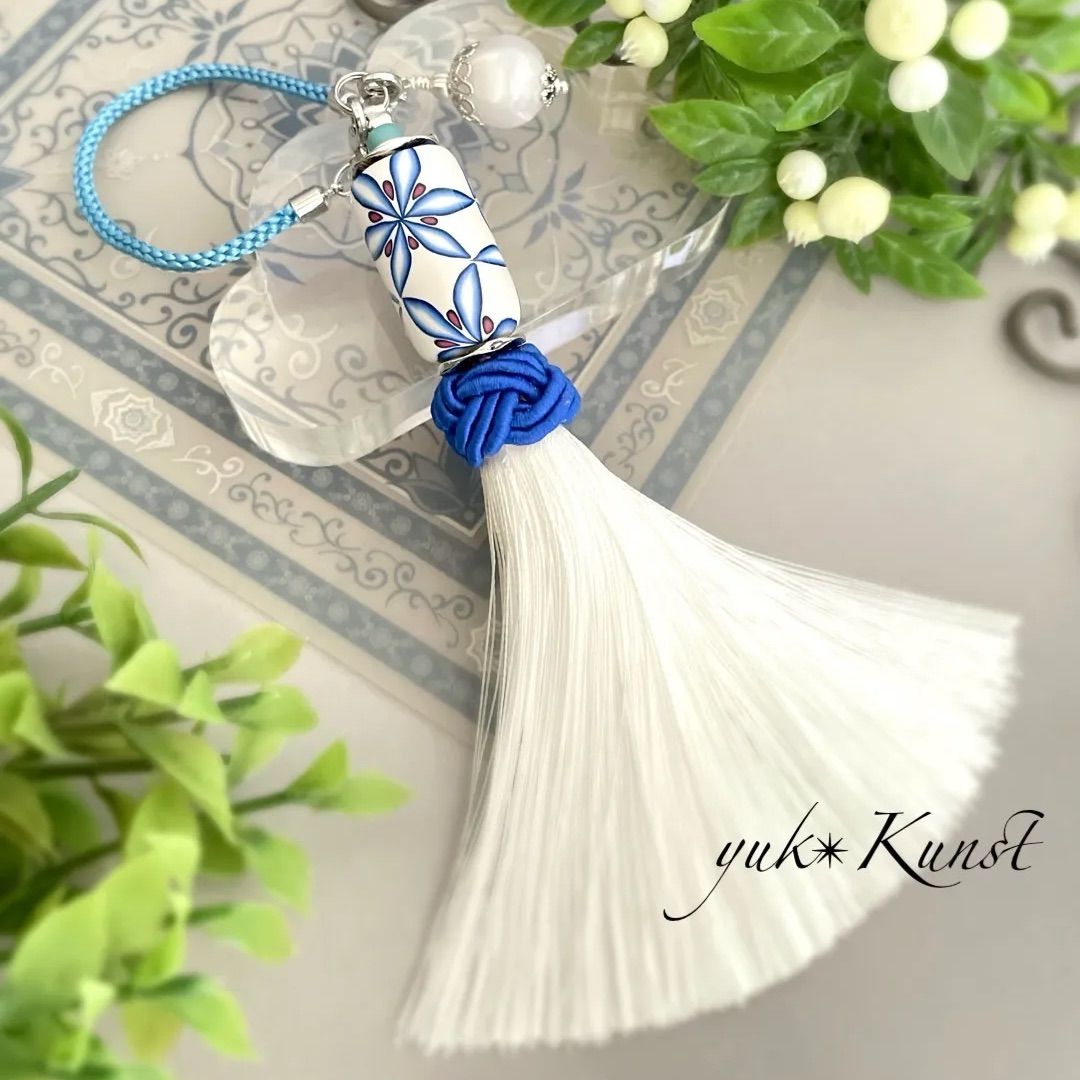 お決まりです【永遠】ポリマークレイ×ツイストコードバッグチャーム兼