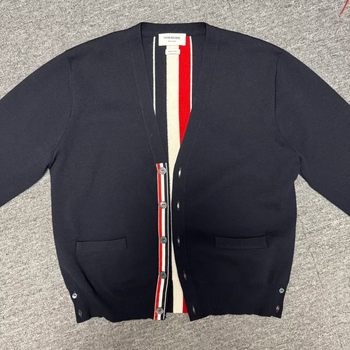 Thom Browne トム ブラウン 白 3本線 カーディガン 5 サイズ