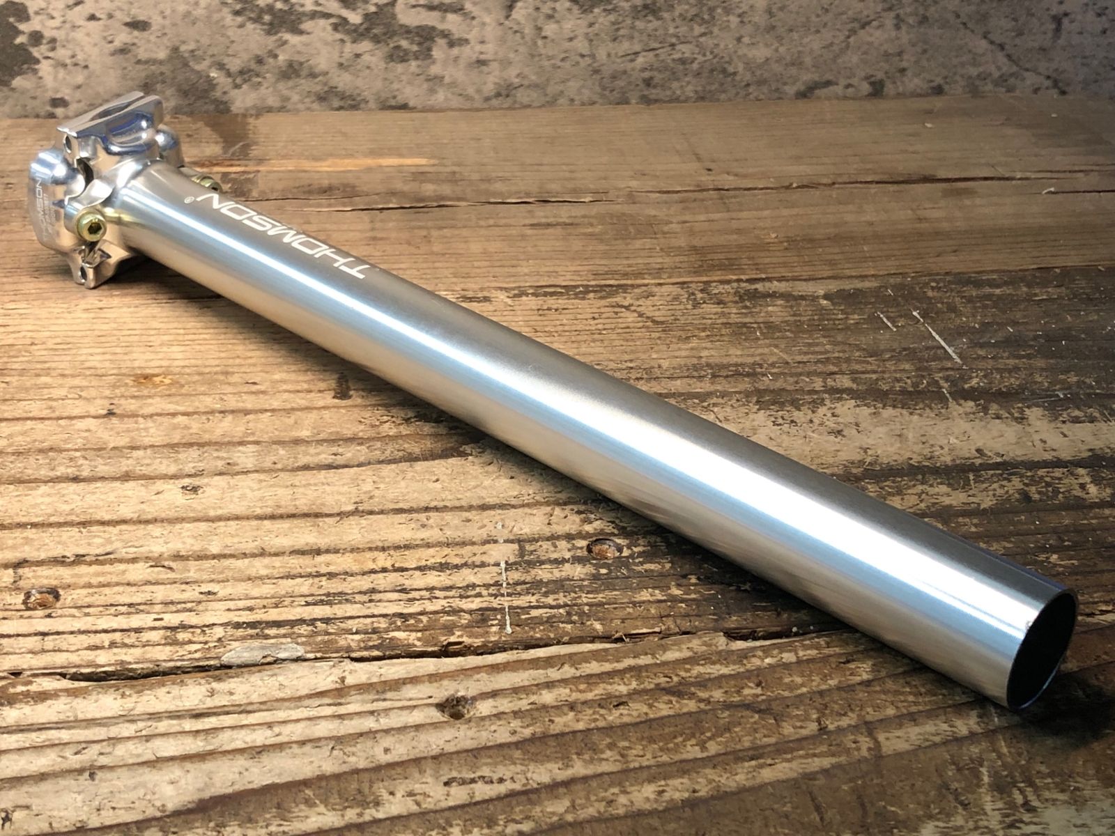 JM991 トムソン THOMSON マスターピース Masterpiece アルミ シートポスト シルバー Φ27.2 330mm 僅かにクランプ痕あり