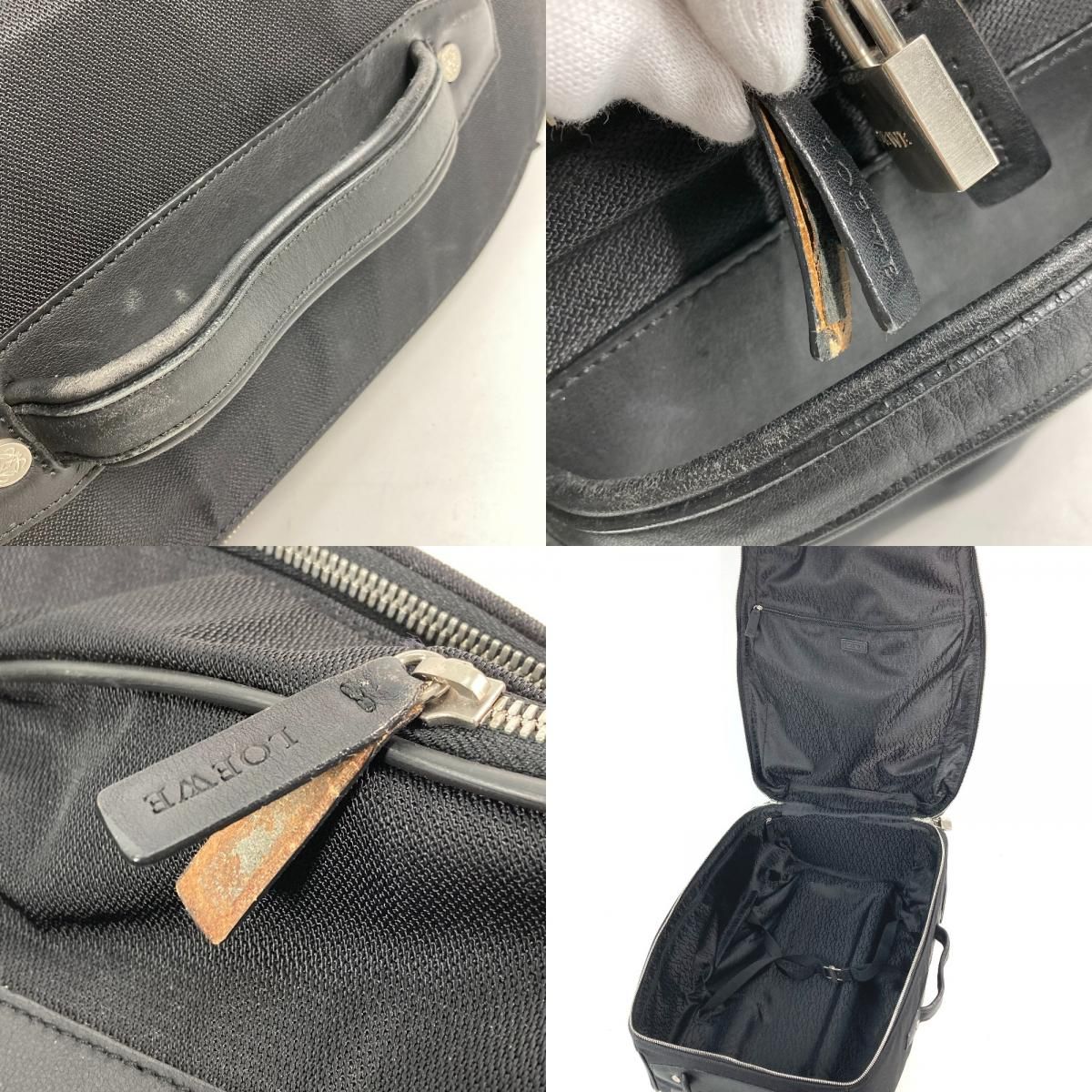 LOEWE ロエベ キャリーバッグ アナグラム スーツケース ロゴ レザー