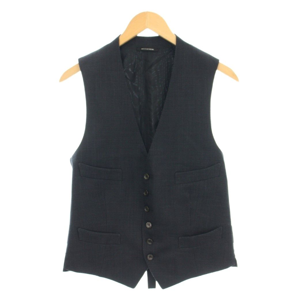 【美品】TOM FORD トムフォード ジレ ベスト トムフォード TOM FORD ベスト ジレ シングル Vネック シルク