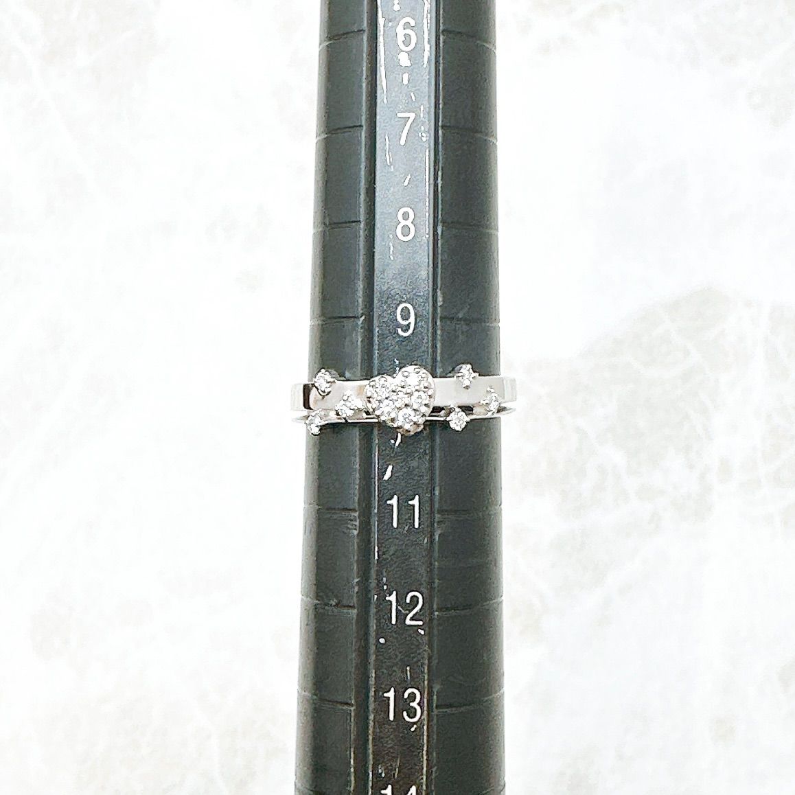 美品🌟Star jewelry ハート ダイヤモンド 0.11ct プラチナ