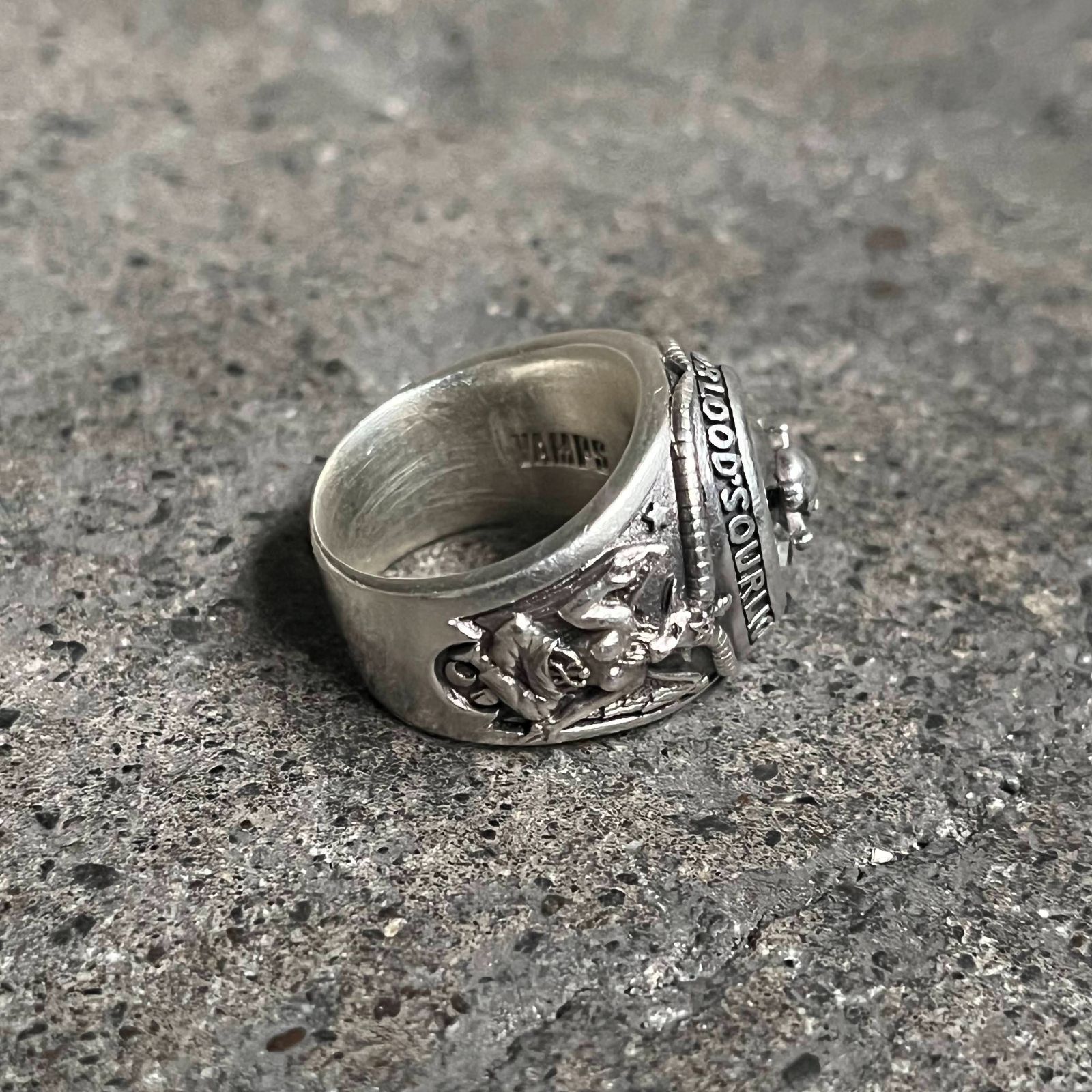 Justin Davis × VAMPS カレッジリング QUARTZ 13号 silver925