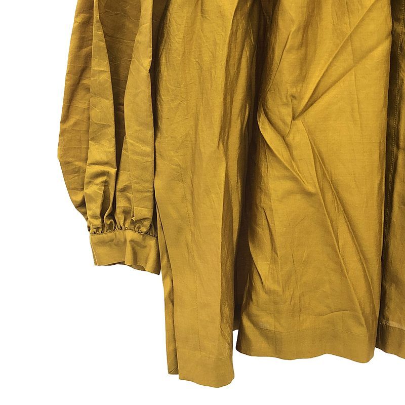 martinique / マルティニーク | CURRENTAGE / カレンテージ Silk Plain Open Color Shirt シルク オープンカラー ブラウス | F | ジンジャー | レディース martinique / マルティニーク | CURRENTAGE / カレンテージ Silk