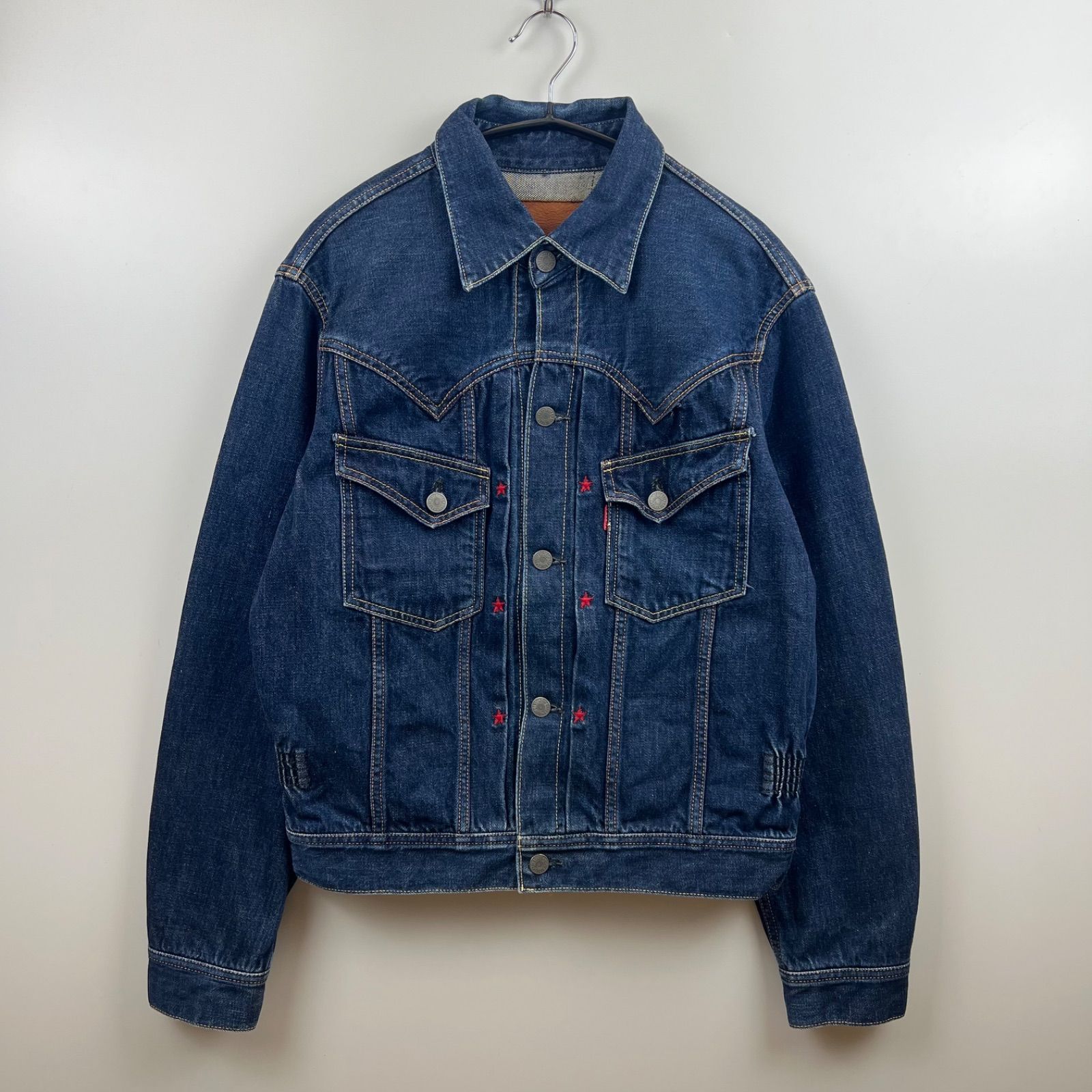 DRY BONES RED STAR denim jacket 40 DJ-363 ドライボーンズ 星