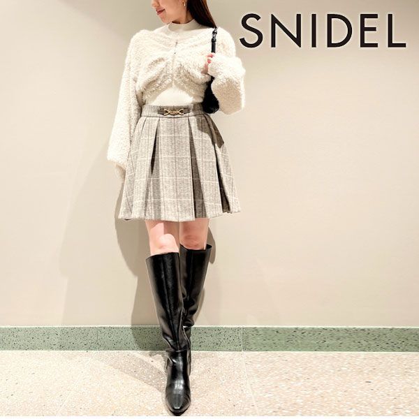 WINTER SALE50%OFF】 スナイデル SNIDEL 23winter ボックスプリーツ