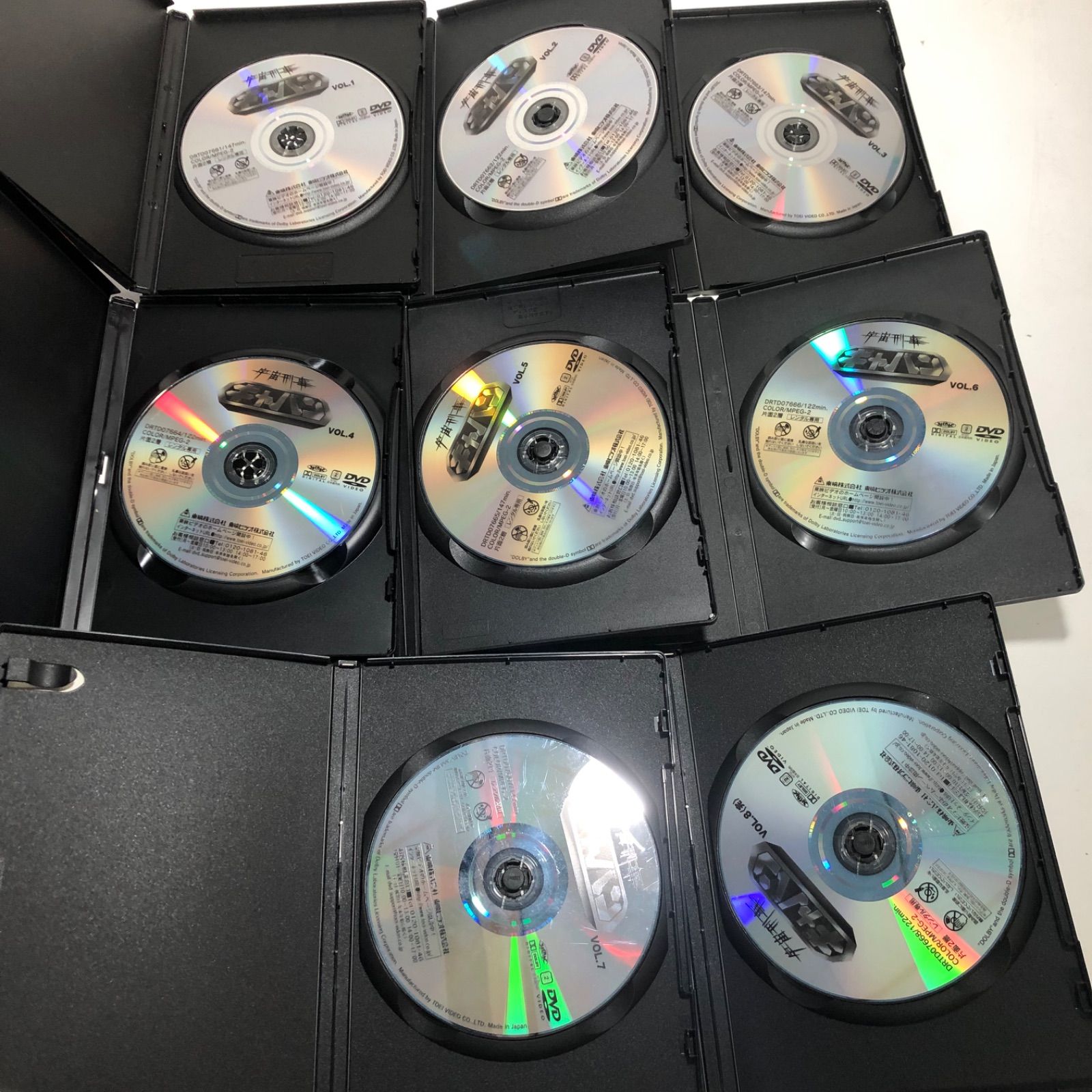 ★東映　昭和　宇宙刑事ギャバン　DVD 全巻セット　1〜8巻　レンタル落ち ★ ☆大幅値下げ！ 東映 昭和 宇宙刑事ギャバン DVD 全巻セット 1