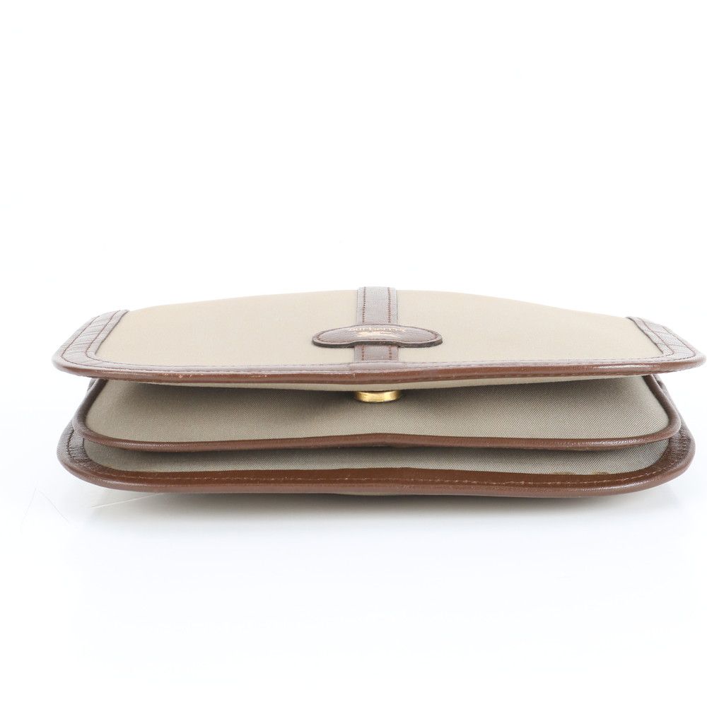 100%品質保証。 バーバリー ノバ チェック ホースロゴ レザー クラッチ バッグ セカンド ブラウン ポーチ ハンド レディース RWE CU21-2 改良版入荷！