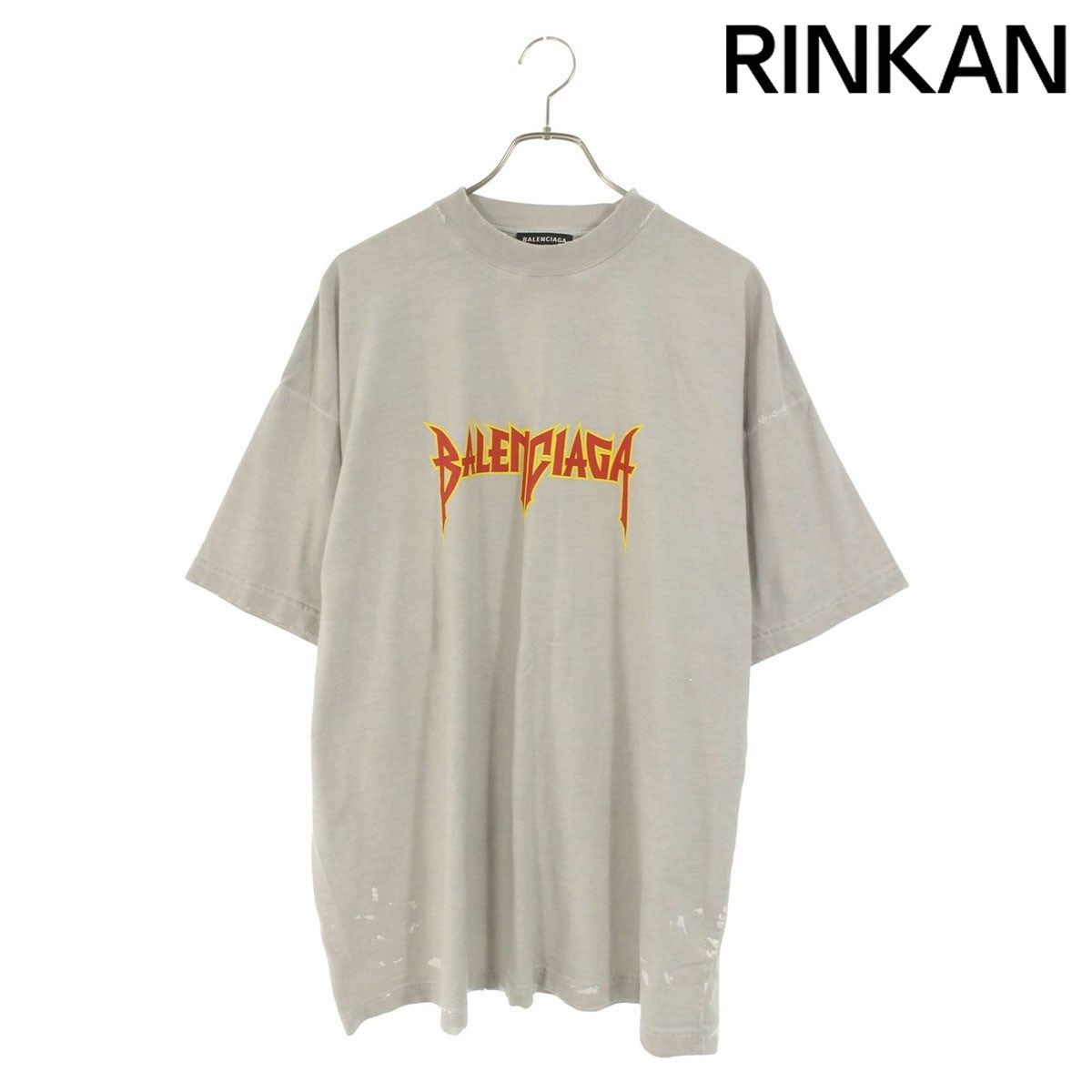 バレンシアガ 694578 TMV88 メタルロゴTシャツ メンズ 2