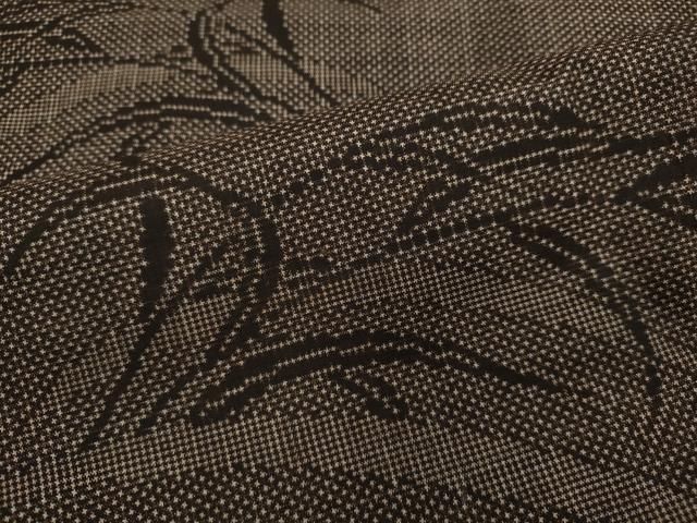 ☆平和島様☆専用出品商品です！ 平和屋着物□本場大島紬 7マルキ 泥染め 草木文 正絹 逸品 CAAO8341ut