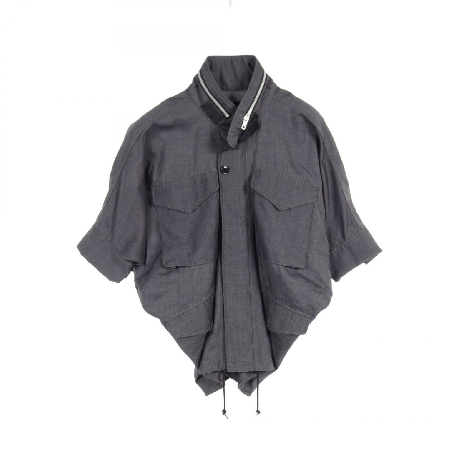 ジュンヤワタナベコムデギャルソン JUNYA WATANABE COMME des GARCONS ブルゾン JC-J017 グレー ウール 半袖ブルゾン メンズ Used A