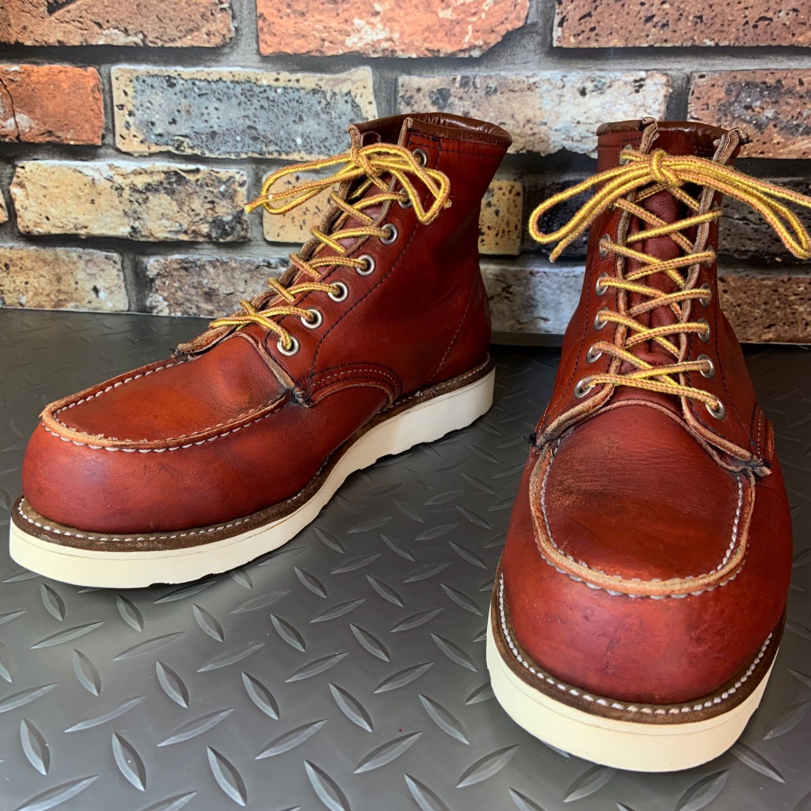 ☆REDWING 8875 四角犬タグ 1997年製 モックトゥワークブーツ US8E