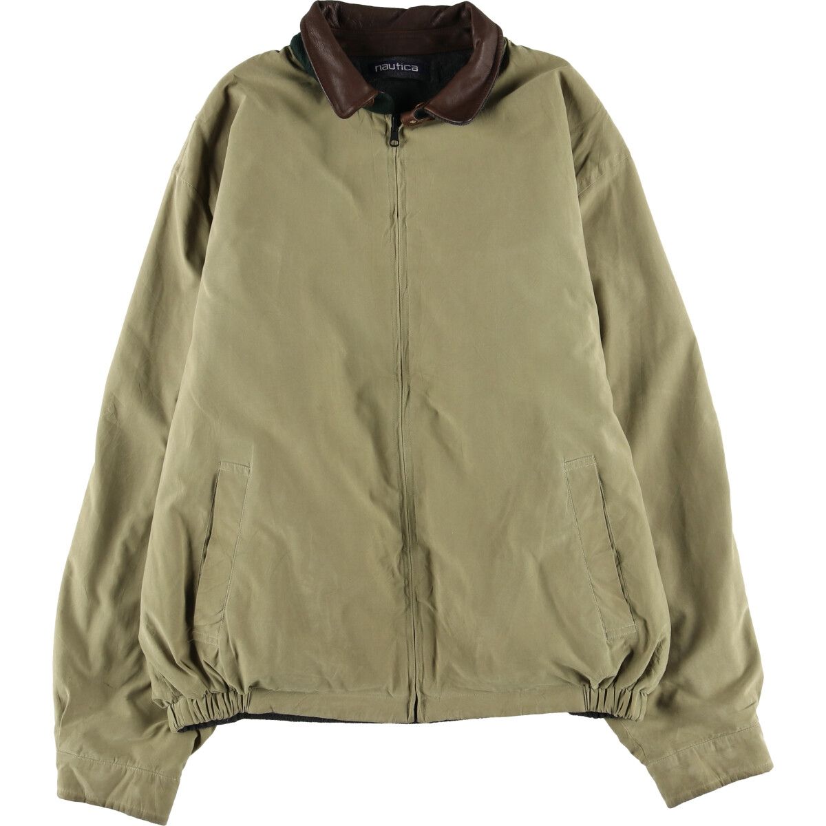 90s 香港製　NAUTICA リバーシブル　スウィングトップジャケット　L 90s NAUTICA リバーシブル スウィングトップ 香港製 L - メルカリ