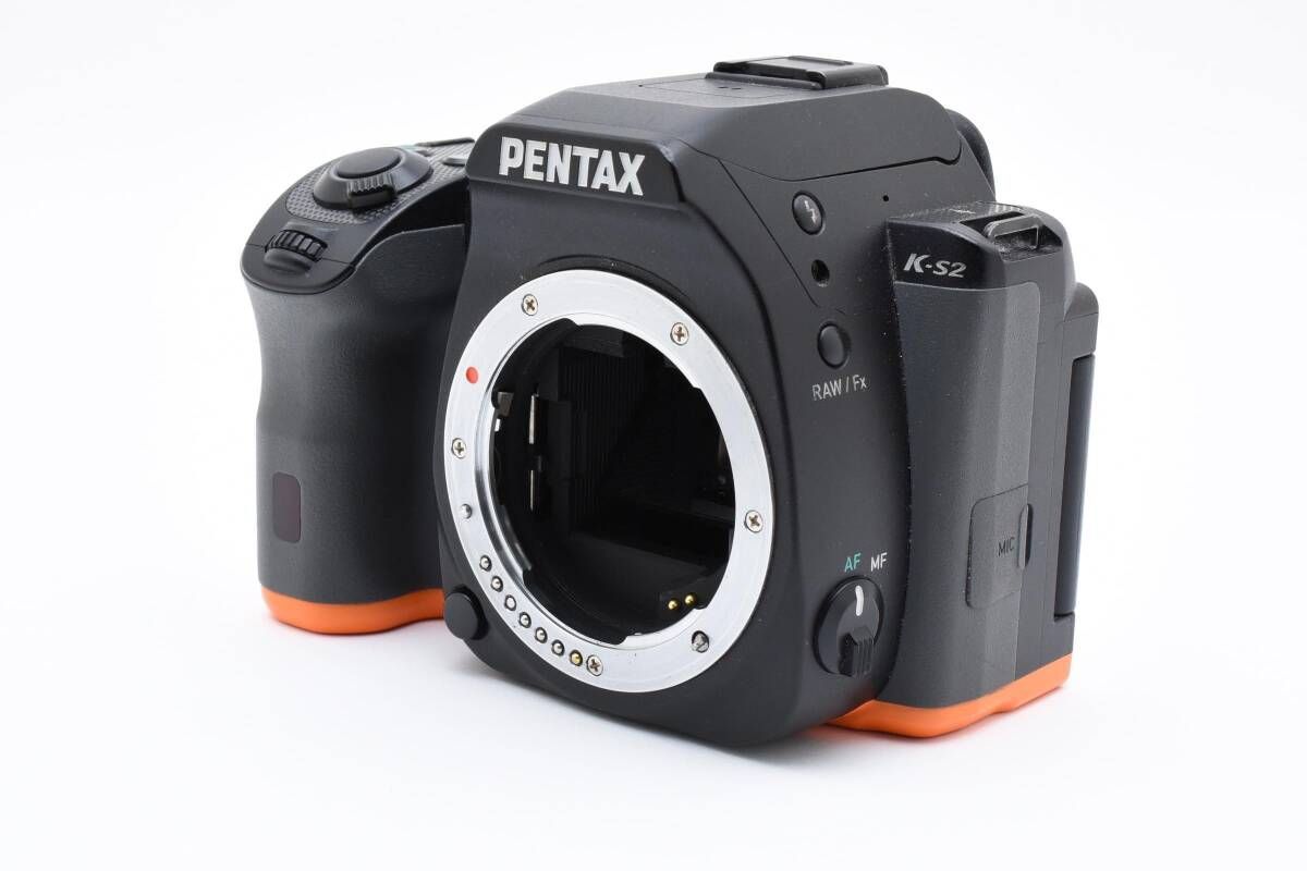 PENTAX ペンタックス K-S2 ブラック×オレンジ ボディ 2395W055W0891