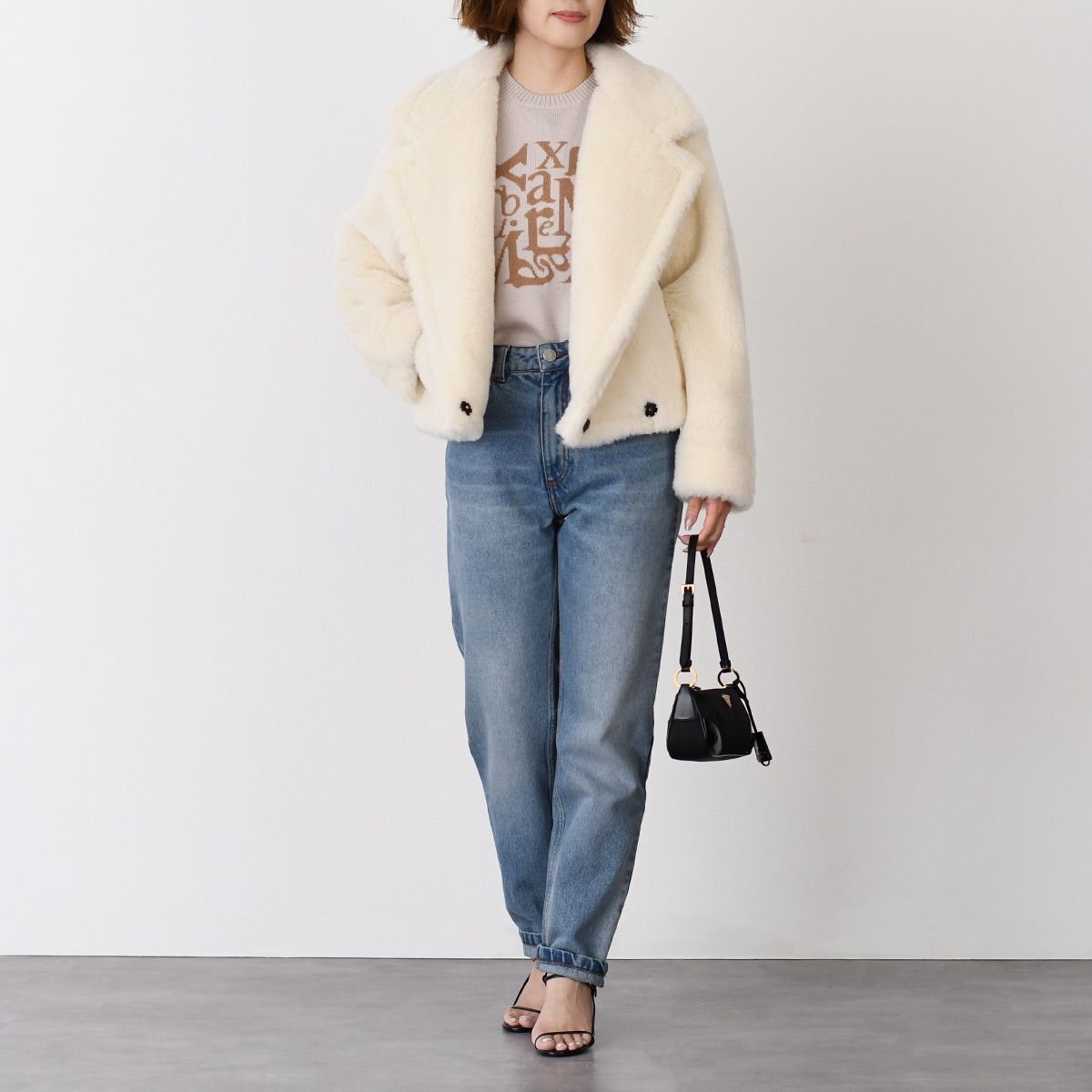 ♪特別価格♪Max Mara テディベア クロップド コート OGGERI Max Mara マックスマーラ アウター オッジェーリ テディベア