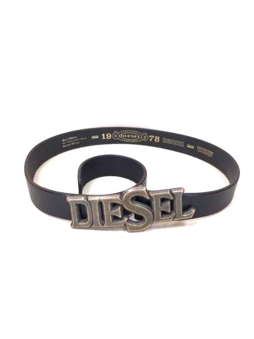 3# ＊ イタリア製！！ DIESEL｜ディーゼル レザーベルト 革ベルト サイズ85｜34 ブラウン 7つ穴 メンズ DIESEL ディーゼル ベルト 本革 ITALY製 レザー メンズ ディーゼル