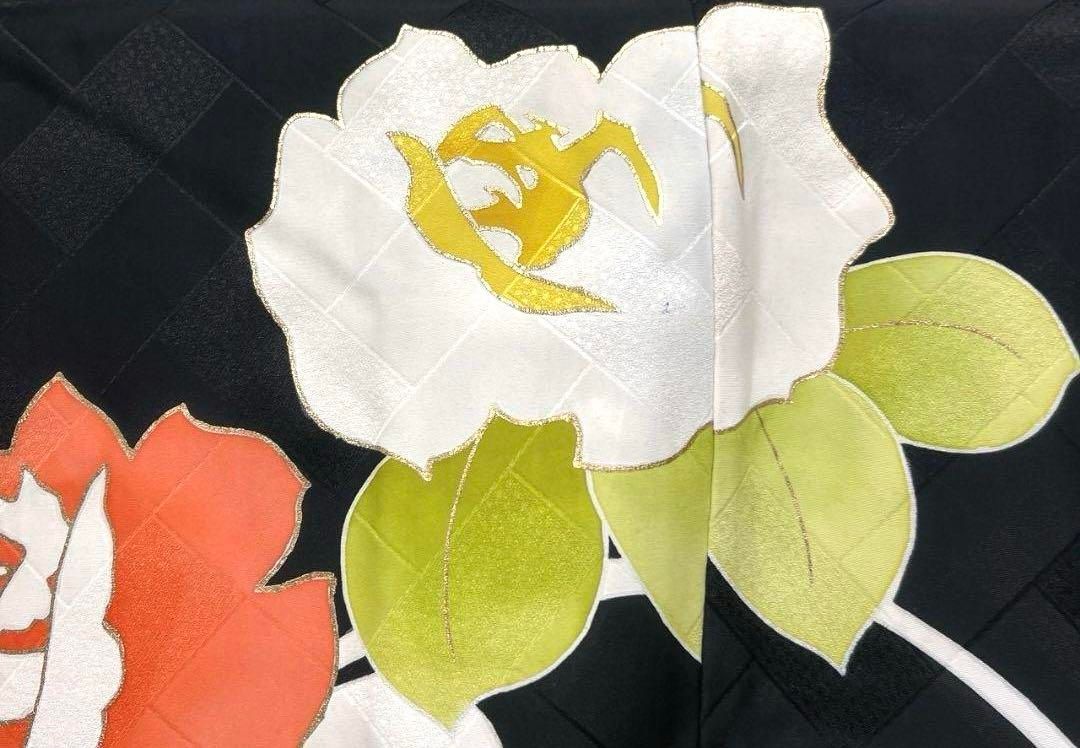 ♥極美品！♥オンリーワン♥至高の輝き♦『奇跡の青い薔薇』♦本格金箔振袖☞単品販売 TAKAZENの振袖 /緑色/古典/桜柄/ プレミアム古典 青柳/最高級