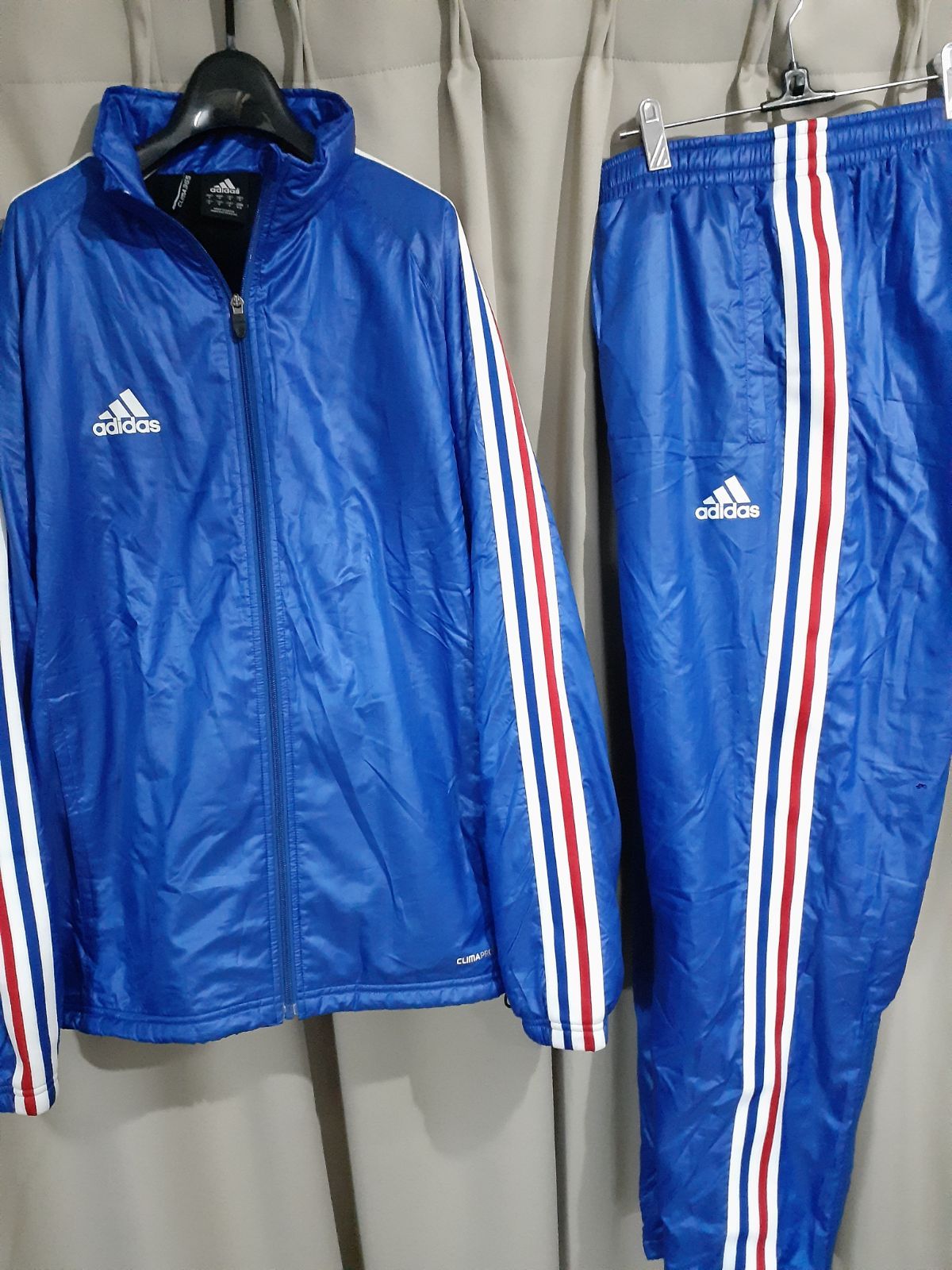 adidas アディダス 中綿 ウォーマー トリコロール 上下 セットアップ