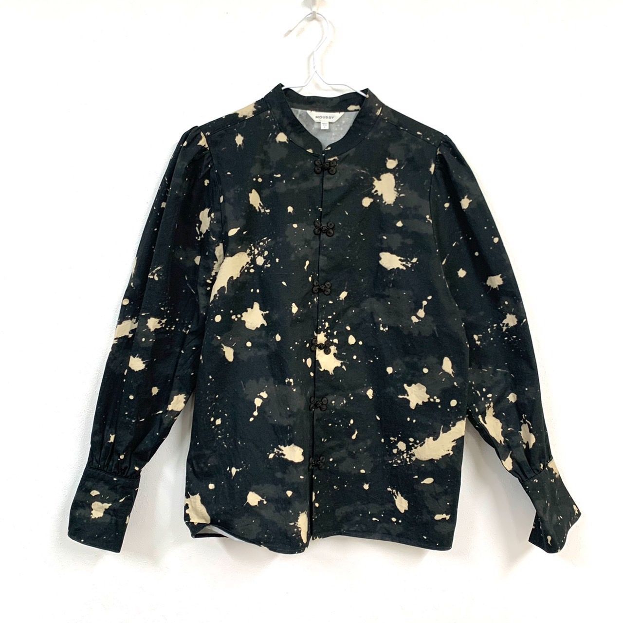 MOUSSY】マウジー/BLEACH PRINTEDシャツ/チャイナボタン - メルカリ