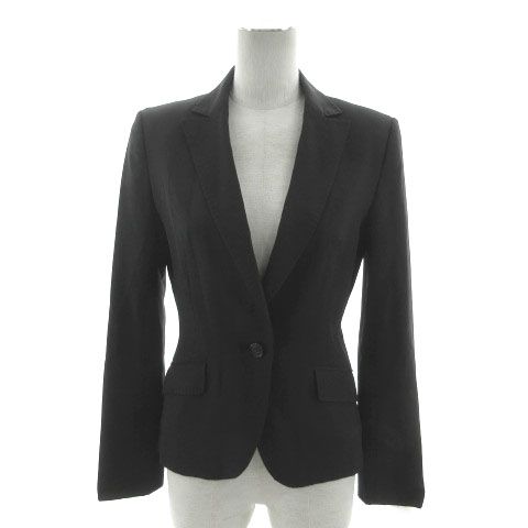ボナジョルナータ BUONA GIORNATA ジャケット セミピークドラペル シングル 1B ウール混 ブラック 黒 M