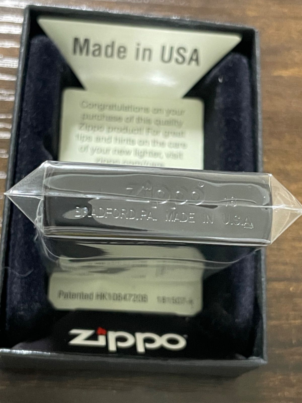 zippo EMPiRE 希少 ゾロ目 NO.222 BLACK 前面加工品 2018年製