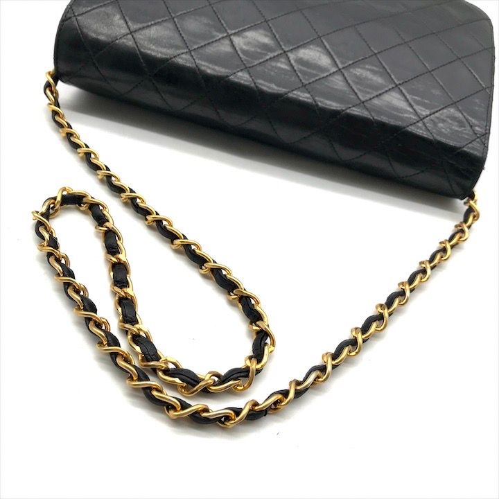 良品 CHANEL シャネル マトラッセ ココマーク プッシュロック チェーン  