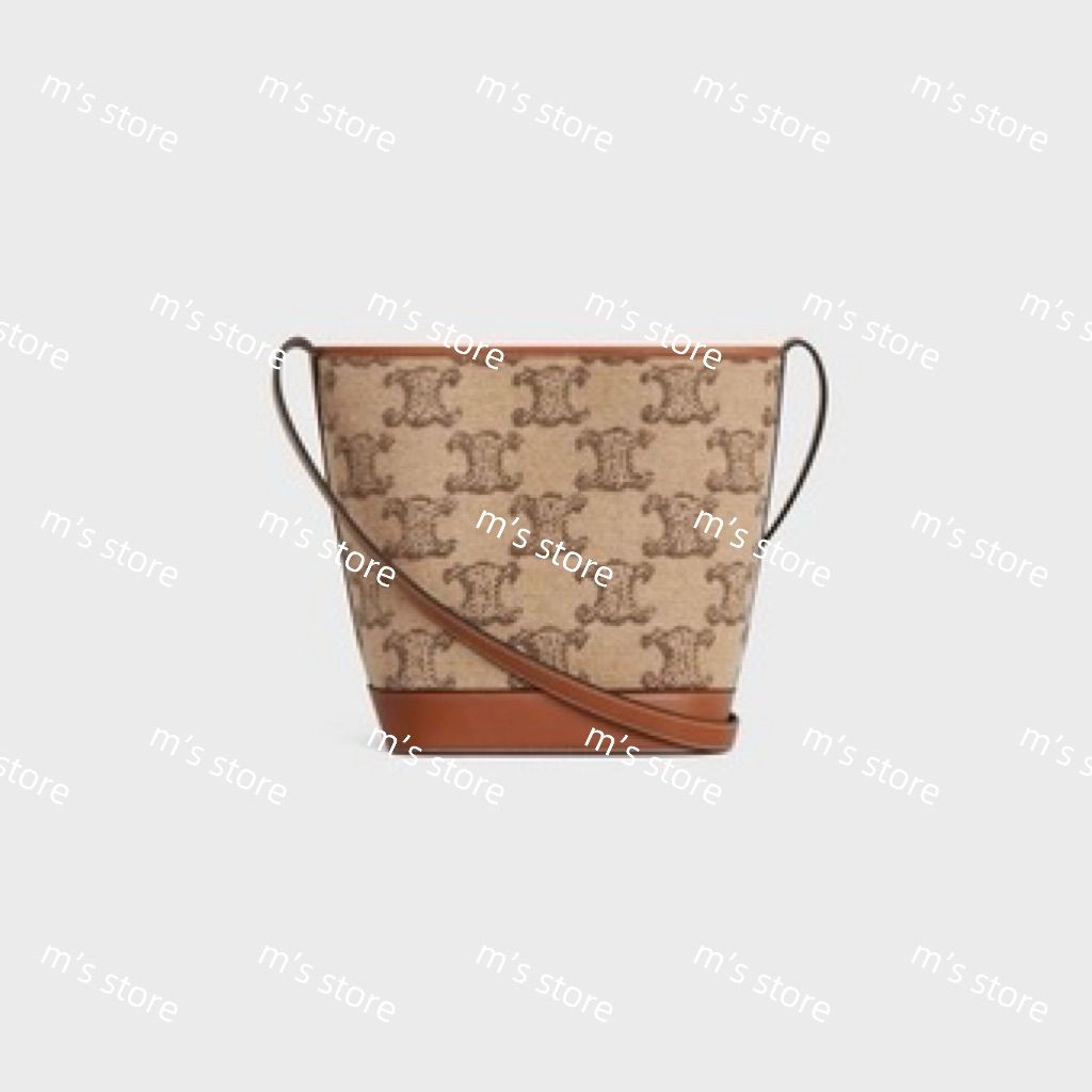 新品 CELINE セリーヌ スモール バケット キュイル トリオンフ  