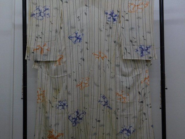 楽布〕P22878 正絹夏小紋単衣 大正ロマン k - メルカリ