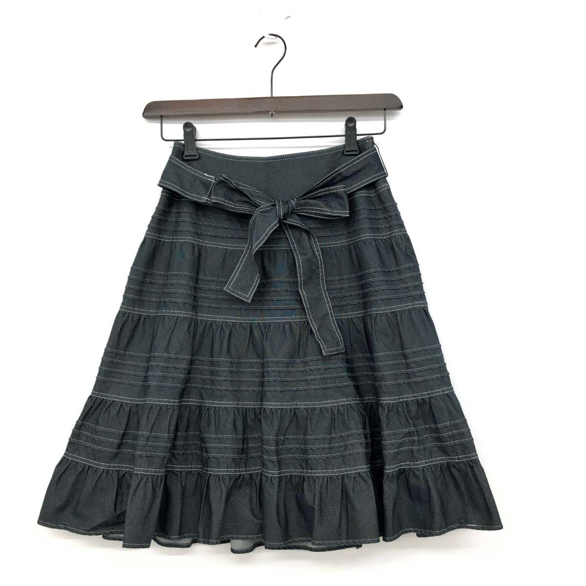 ボーダーフレアースカート　トゥービーシック TO BE CHIC - 【夏物 新入荷】新品未使用品‡TO BE CHIC/トゥー