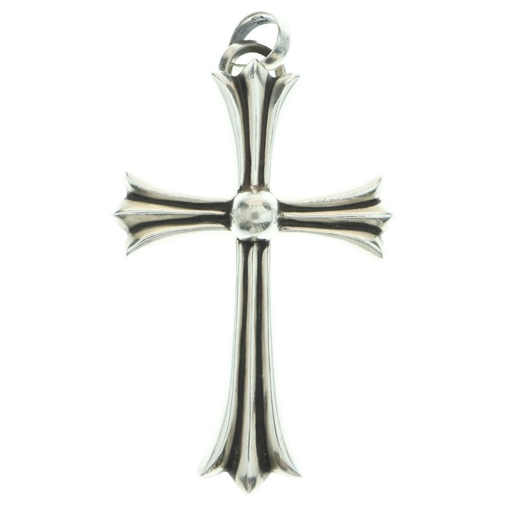 CHROME HEARTS クロムハーツ LG W BALE ラージCHクロス Wベイル ネックレストップ シルバー BCA393