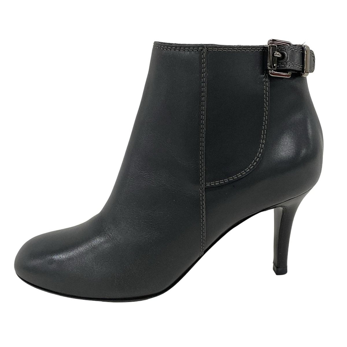 sergio rossi セルジオロッシ ショートブーツ 36 1|2 レディース - ダークグレー レザー