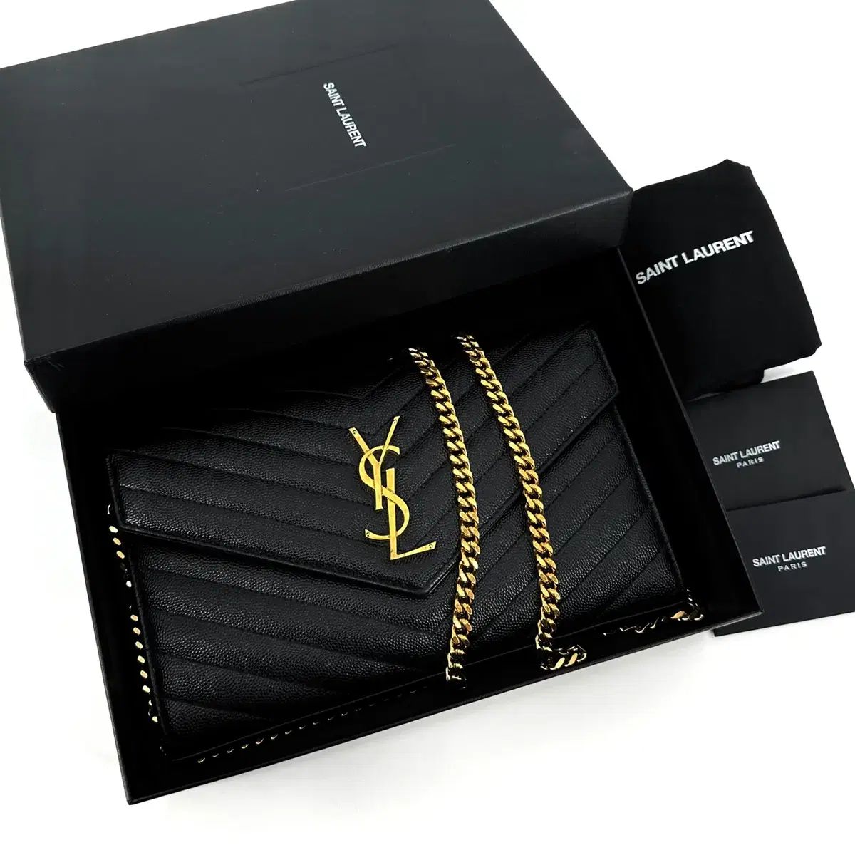 Saint Laurent サンローラン カサンドラ エンベロープ woc クロスバッグ