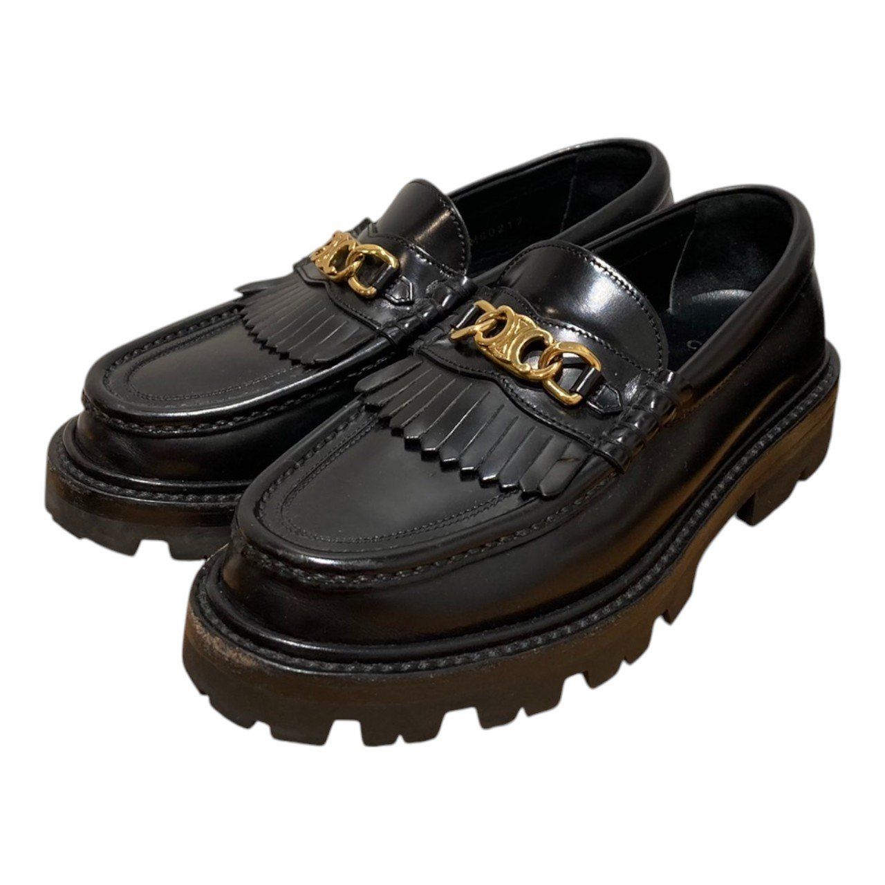 希少 オールド セリーヌ パンプス タッセル ローファー エナメル ブラック セリーヌ CELINE タッセルローファー パンプス 希少 オールド セリーヌ