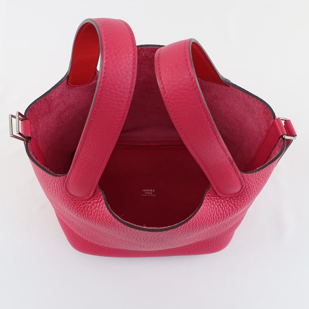天白】【HERMES】エルメス ピコタンロックPM エクラ ローズ