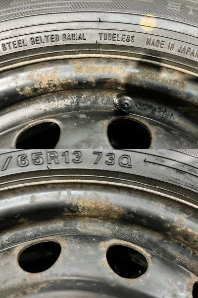 DUNLOP WINTER MAXX WM03 155 65R13 バリ溝 スタッドレス 三菱 純正スチールホイール 13インチ 4J4HPCD100 ekワゴン等 KTD486 FFCRYSTALESIA_COM