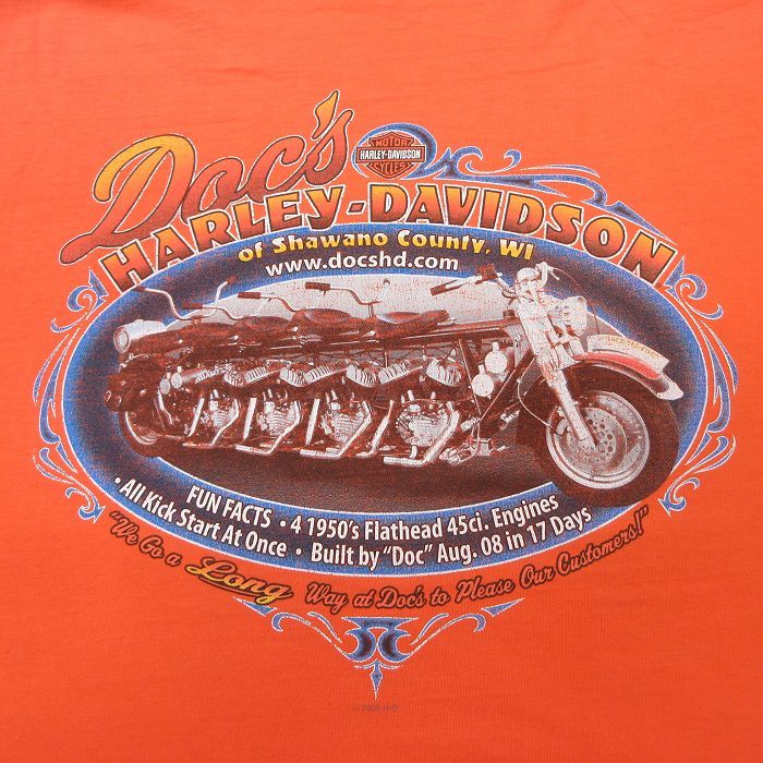 ハーレーダビッドソン ビッグロゴ バイク フォト ノースリーブ Tシャツ L XL/古着 ハーレーダビッドソン ノースリーブ Tシャツ メンズ