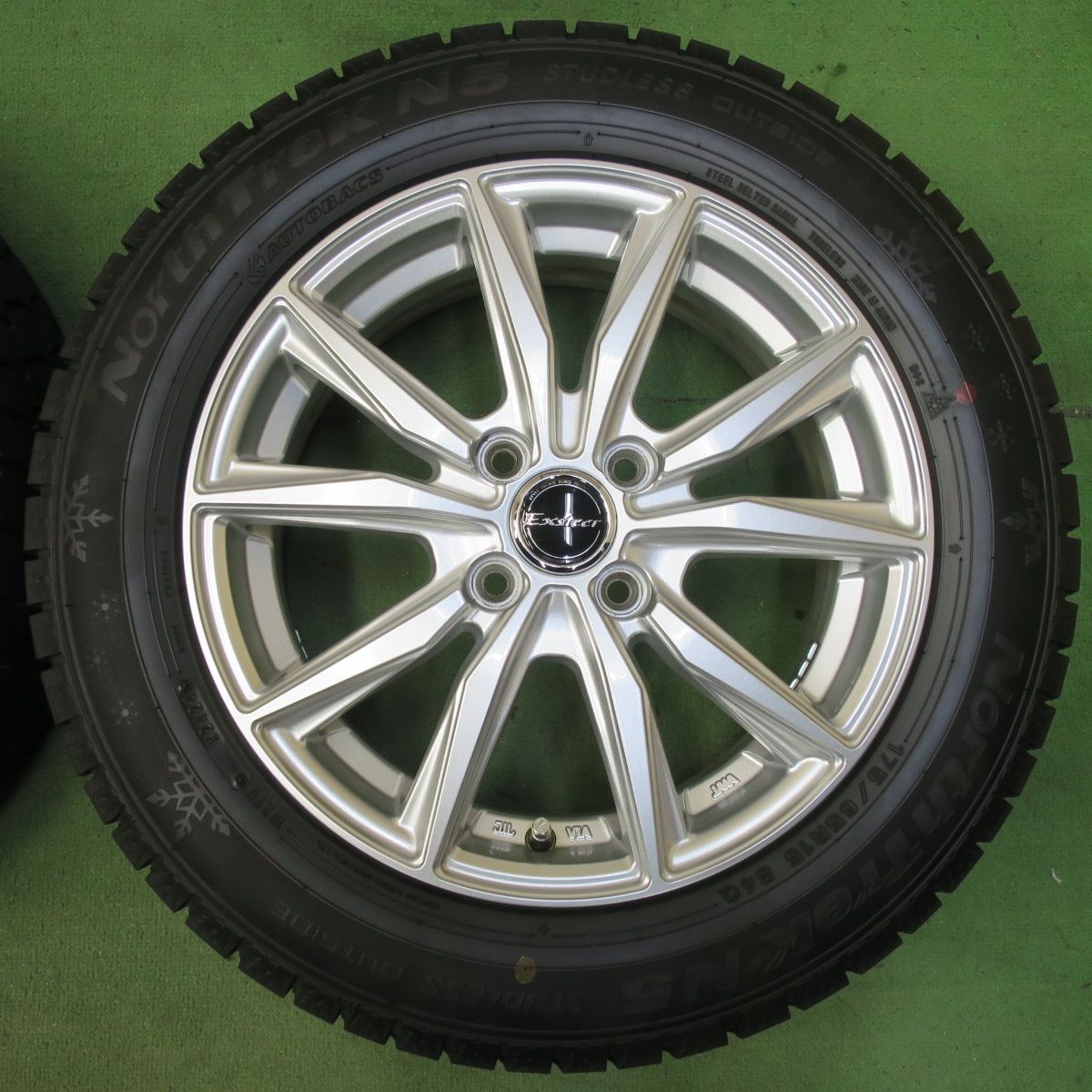 超バリ溝 24年 キレイ ほぼ10分 スタッドレス 175|65R15 オートバックス ノーストレック N5 Exsteer エクスター 15インチ PCD100|4H 5101603イス FFCRYSTALESIA_COM