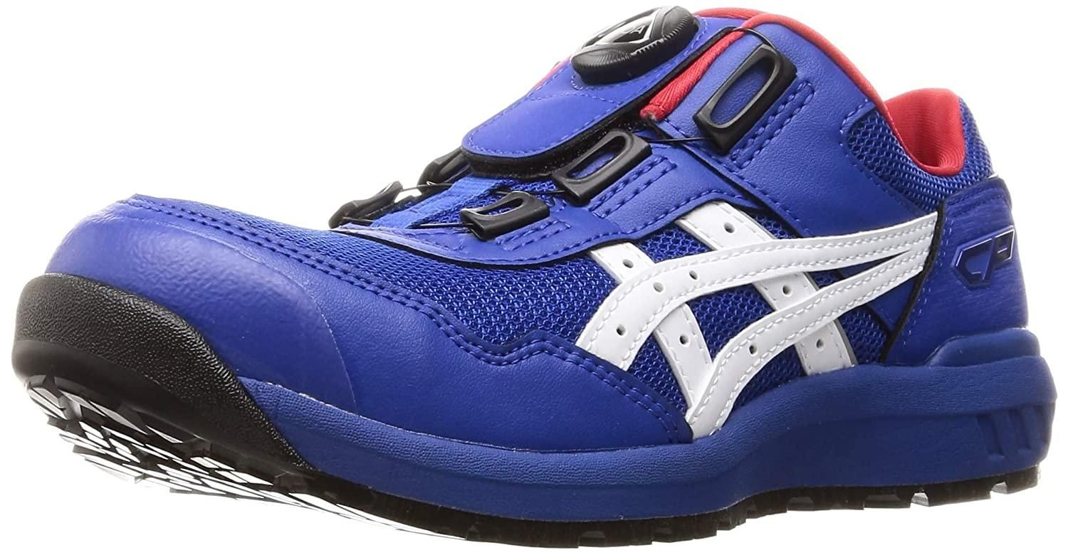 2営業日で発送 ASICS アシックス アシックス ワーキング 安全靴 作業靴 ウィンジョブ CP209 BOA JSAA A種先芯 耐滑ソール fuzeGEL搭載 ブルー ホワイト 22.5