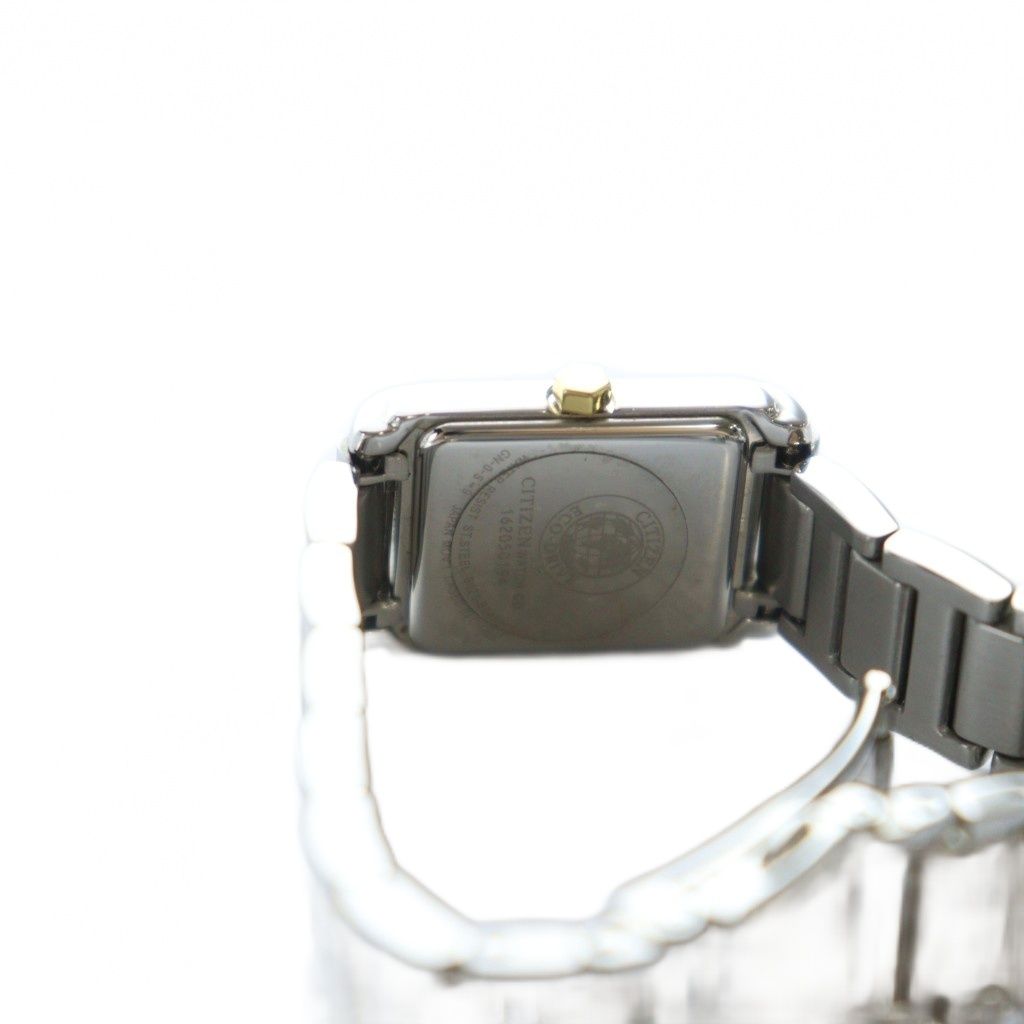 シチズン CITIZEN 腕時計 ウォッチ エコドライブ ロゴ スクエア 白文字  