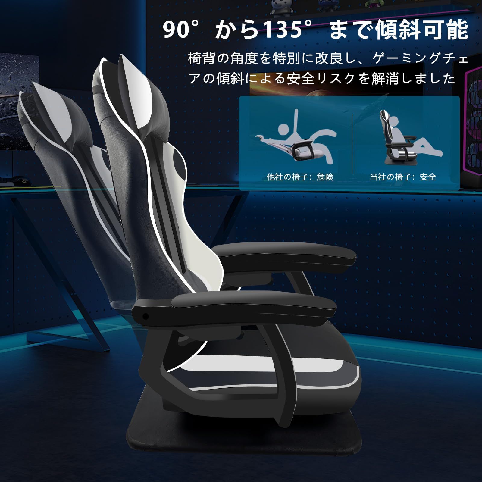 ランバーサポート付き ヘッドレスト