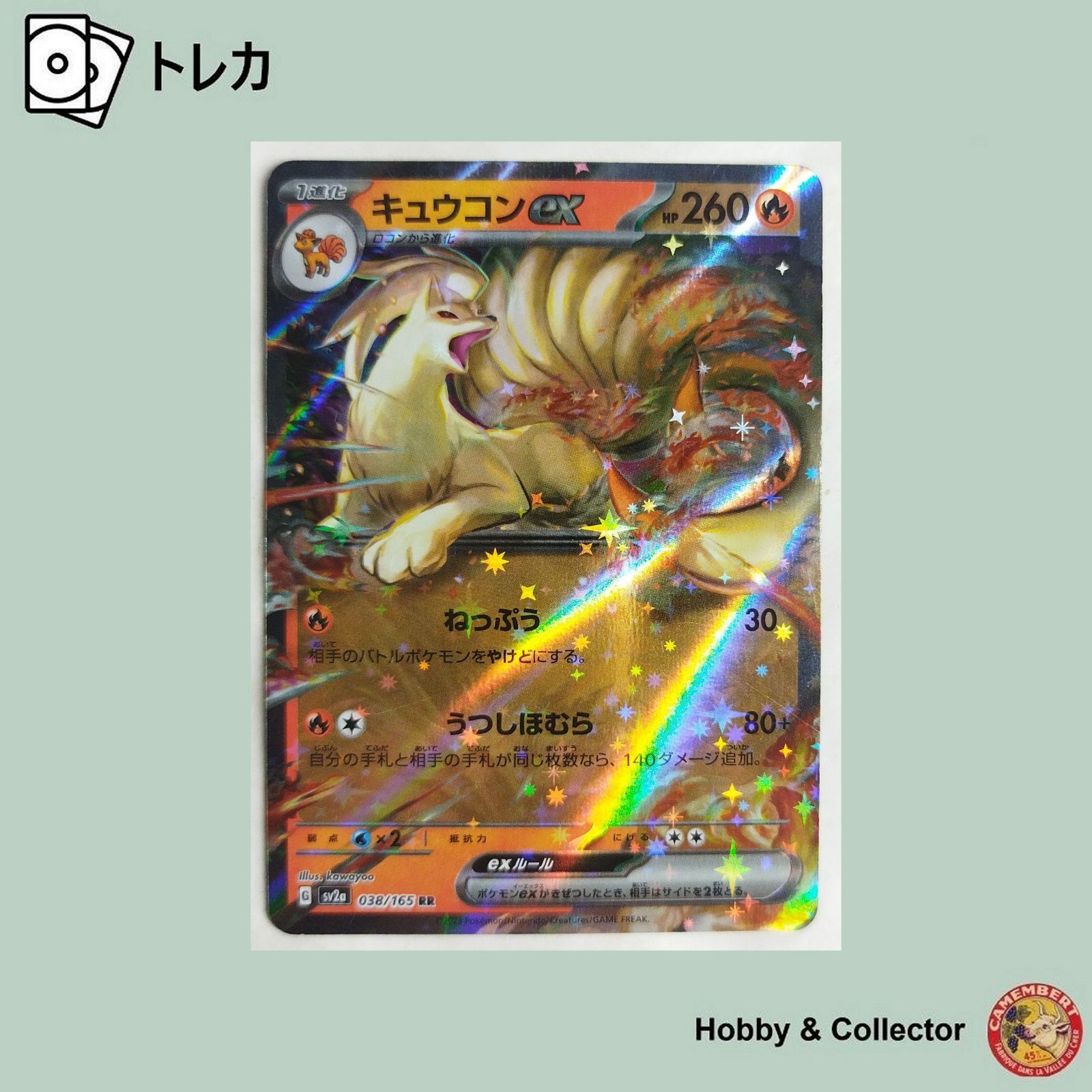キュウコンex sv2a 038/165 ポケモンカードゲーム ( #12357