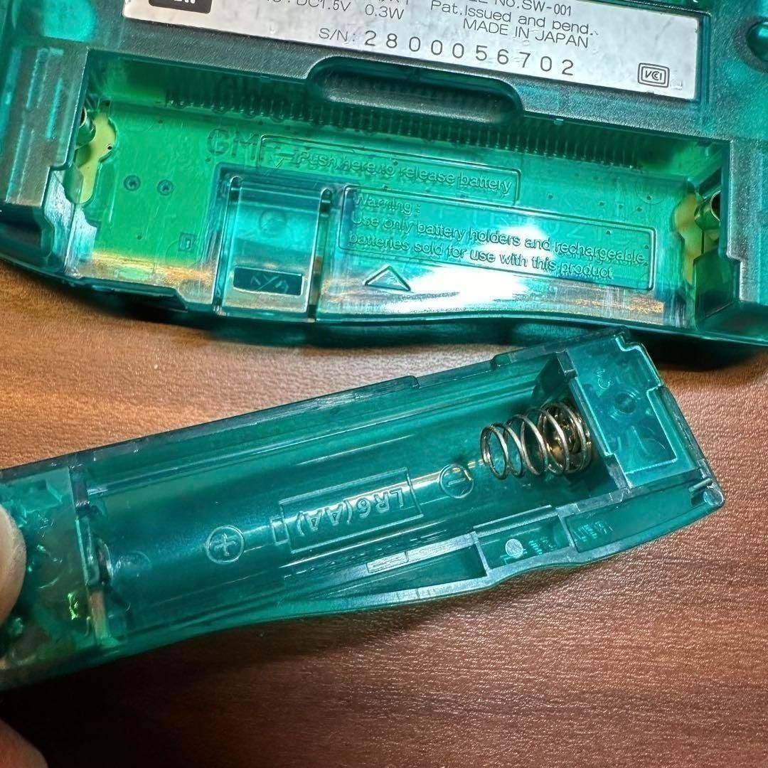 ワンダースワン スケルトングリーン 本体 0218 UP786_INFO