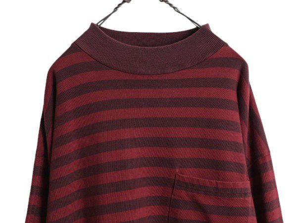 90s USA製 オールド GAP モックネック ボーダー ロンT Gap公式