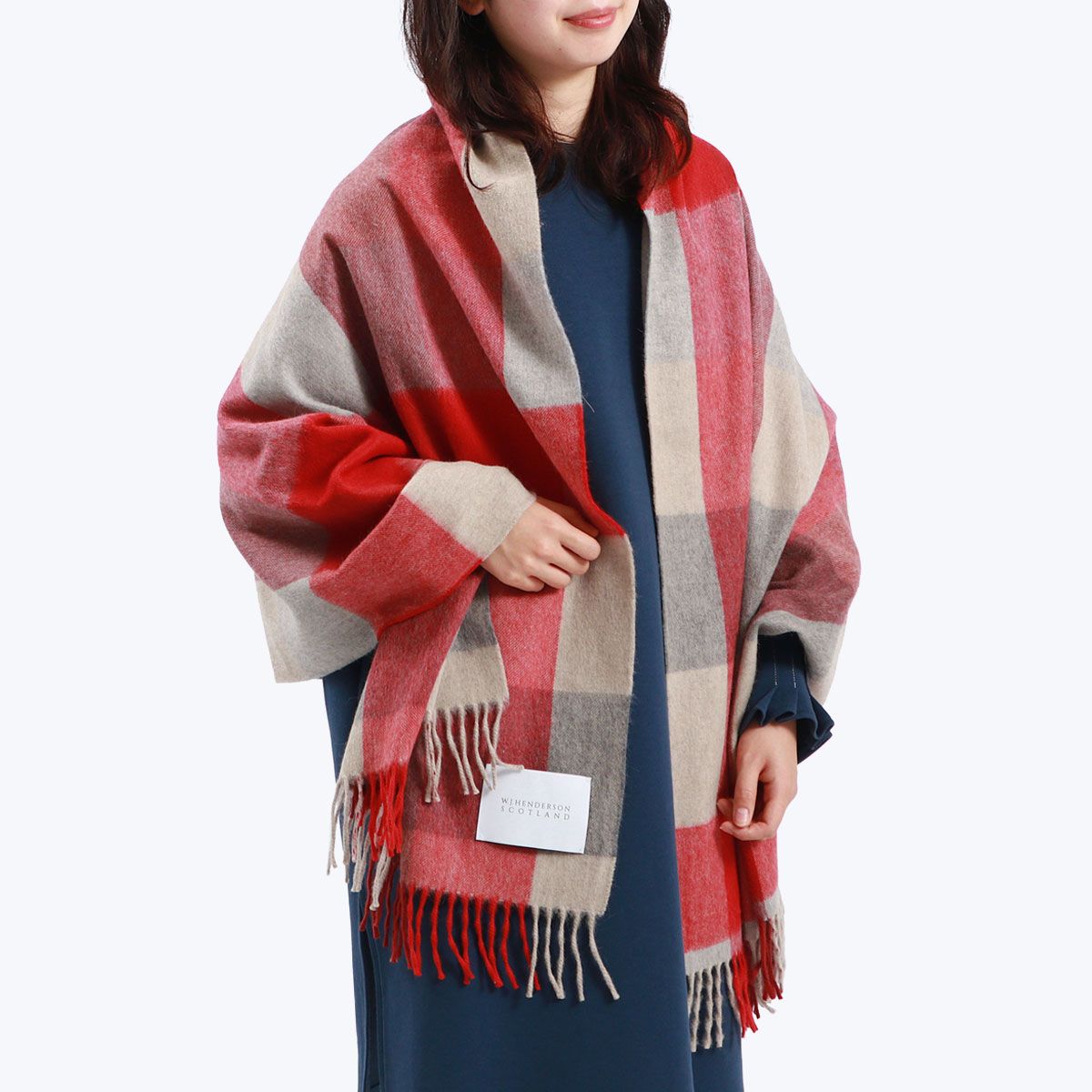 finland raccoon muffler/オフ白/GAKE日本製❣️(サガファー finland raccoon muffler/オフ白/GAKE日本製❣️(サガファー