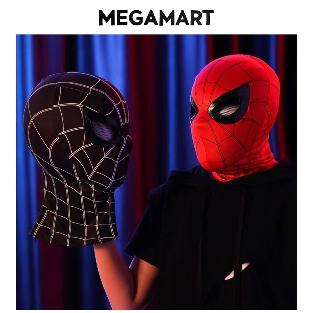 スパイダーマン 目が動く ヘッドマスク ハロウィン コスプレ用