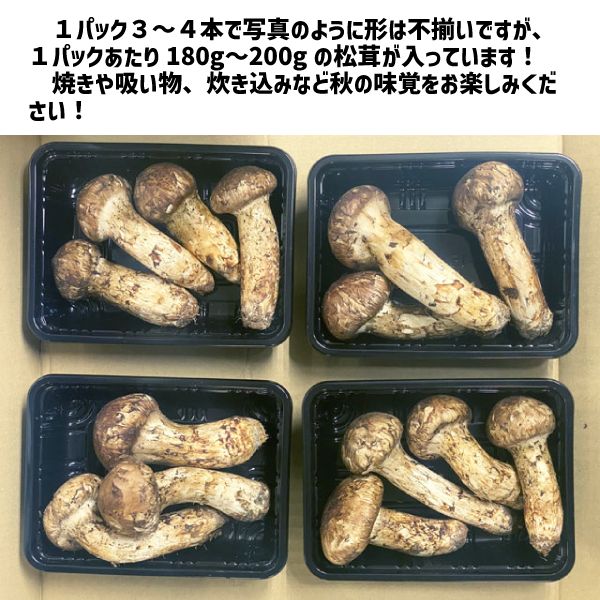 松茸 ２パック 中国産 360g〜400g スダチ入り 吸い物 炊き込み 秋の