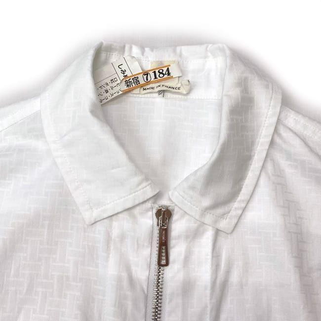 エルメス ジップ ワンピース ホワイト 美品 クリーニング済み 34 綿